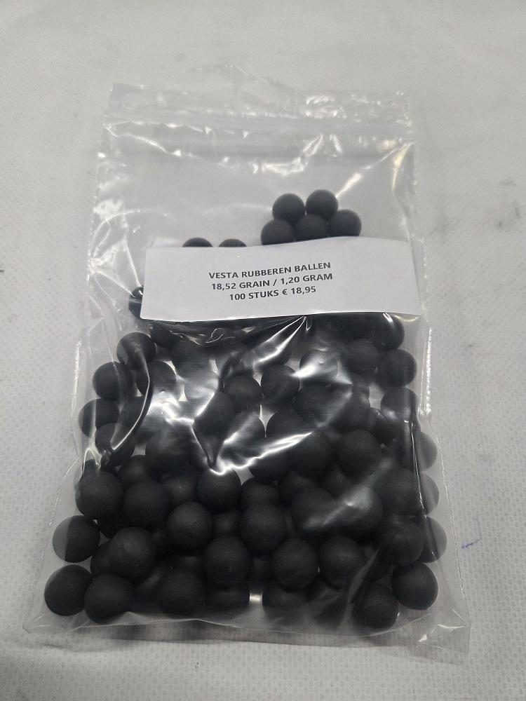 .50 Ronde Rubberen Ballen type; 98 / 100 stuks / Gewicht ; 1,2 Gram-4031-a